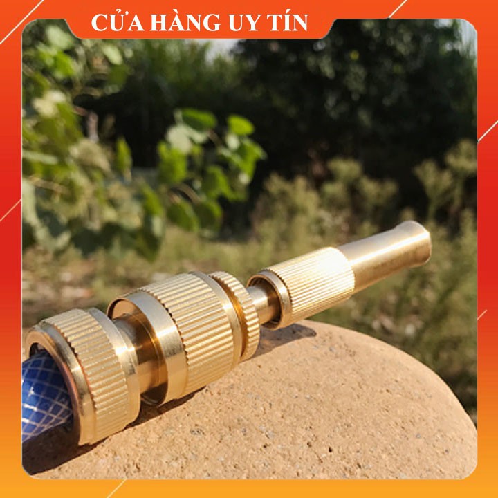 Đầu vòi xịt tăng áp, áp lực cao mini bằng đồng, nhỏ nhưng có võ, đa ăng: vệ sinh, rửa xe, tưới cây (Hàng có Sẵn) sỉ