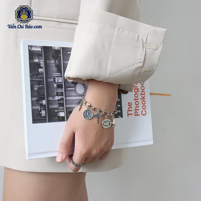 Lắc tay bạc Lucky Star