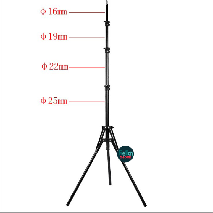 Chân đèn GẤP NGƯỢC studio cao 2m chuẩn ốc 1/4 tripod