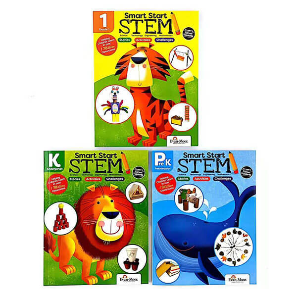 Bộ Sách Smart Start Stem- 3 Cuốn-Sách Bản Gốc, Chất Lượng Tốt- Childrens books