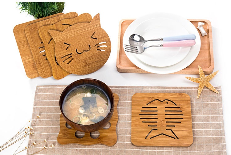 miếng lót nồi bằng gỗ