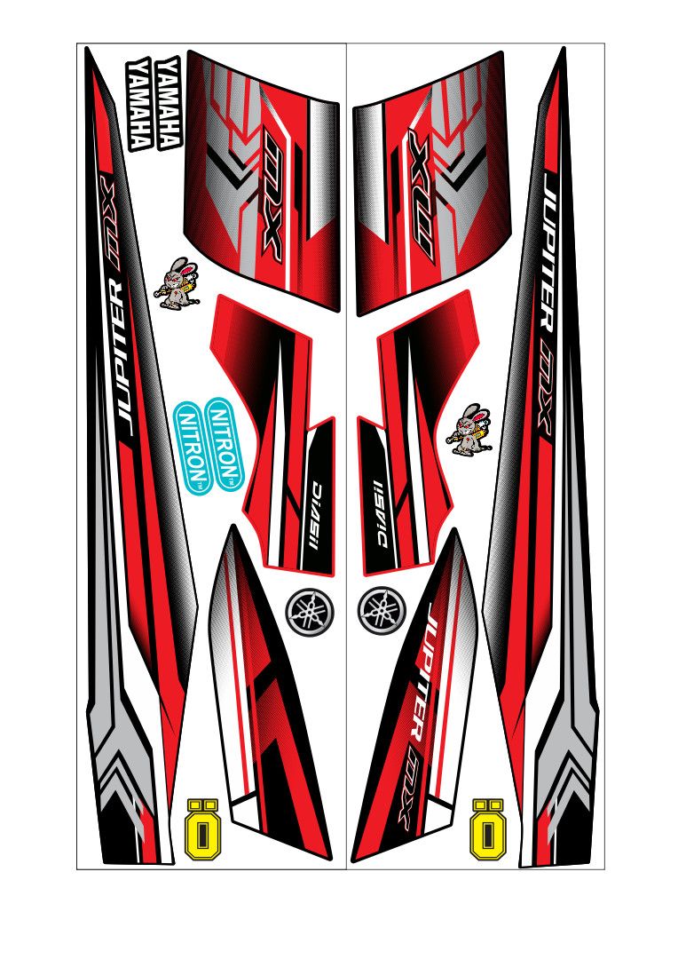 Tem rời jupiter mx đỏ đen D