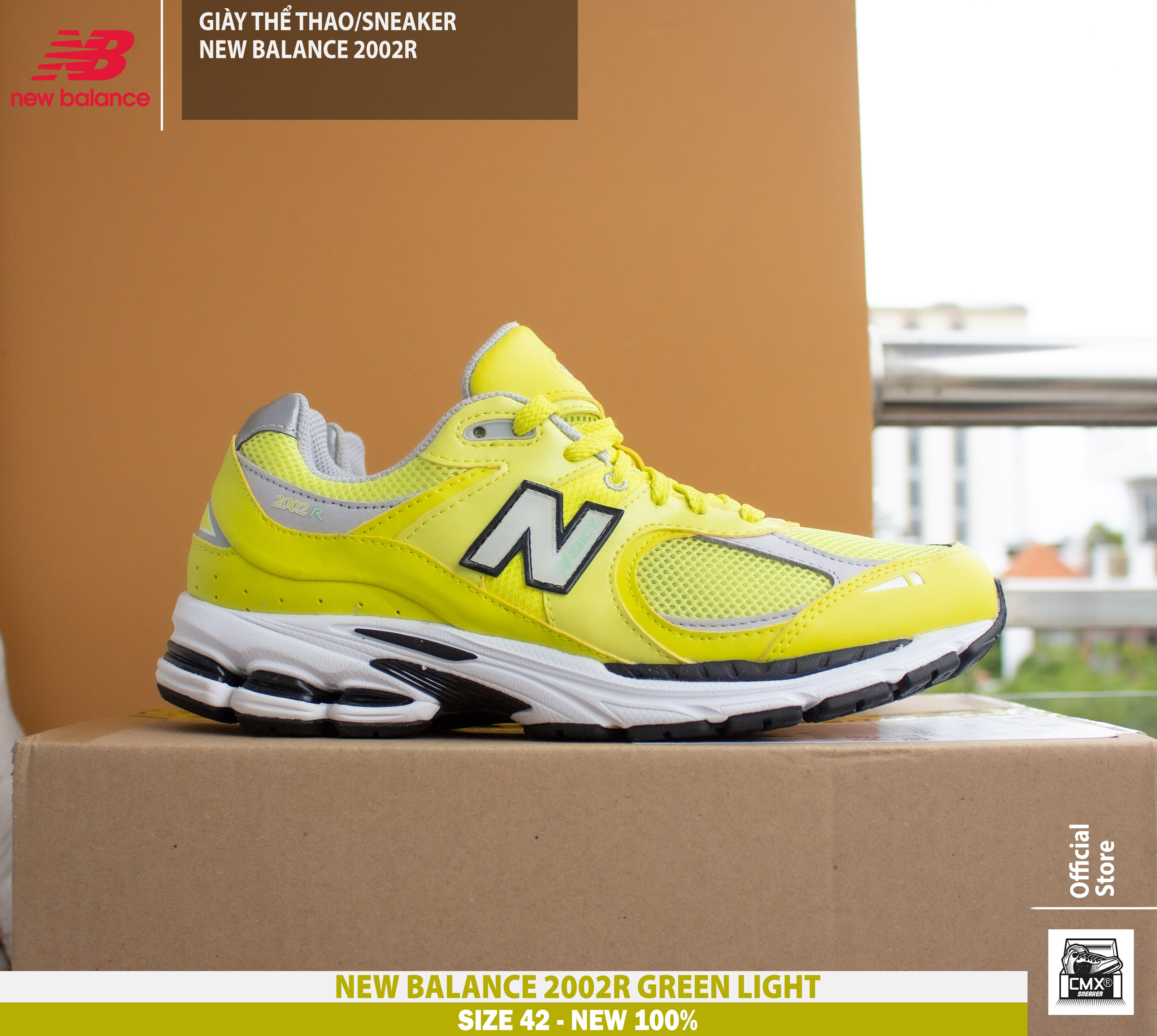 😘 [ HÀNG CHÍNH HÃNG ] Giày New Balance 2002R Green Light - AUTHENTIC 100%