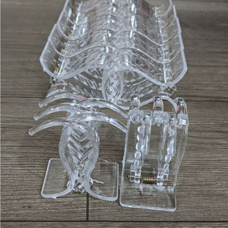 Kẹp Tóc Màu Trong Suốt 3 Răng 5 Răng