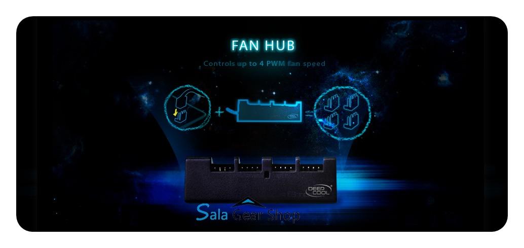Hub DeepCool FH-04 - hỗ trợ 4 cổng PWM 4Pin ,3Pin
