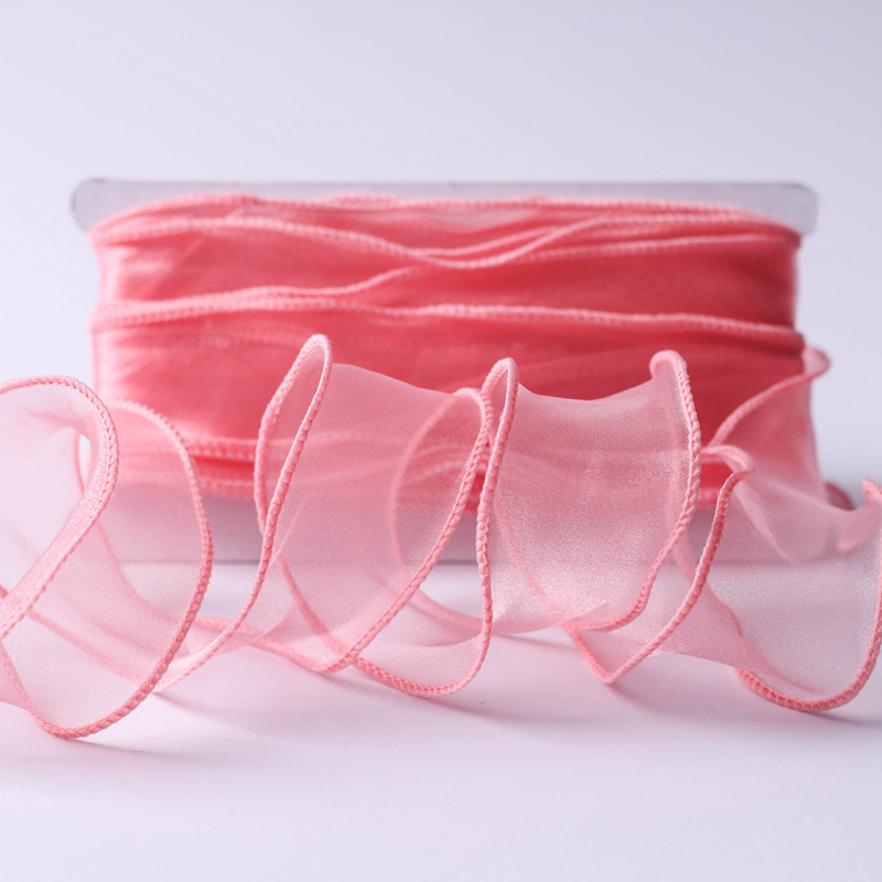 Ruy băng voan viền bèo bản 6cm