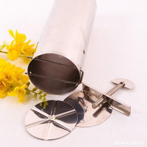 Dụng cụ làm giò chả, giò lụa, giò thủ bằng inox cao cấp không gỉ tại nhà (loại 1kg, loại 2kg) - hàng Việt Nam, Dung cu lam gio chả, gio lua, gio thu bang inox cao cap khong gi tai nha (loai 1kg, loai 2kg)