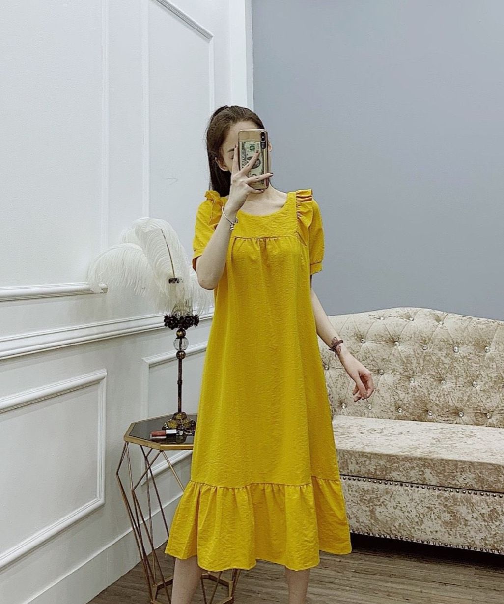 Đầm Bầu , Váy Suông von nhẹ Thiết Kế Cao Cấp ( Kèm Ảnh Thật )