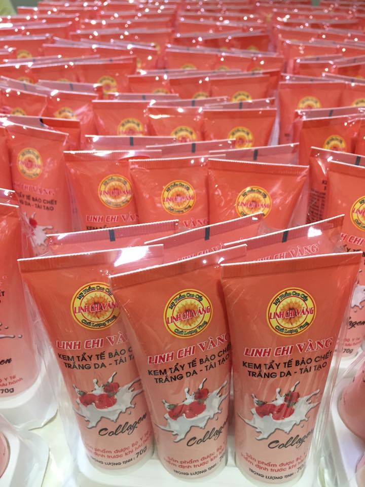 Kem tẩy tế bào chết Linh Chi Vàng