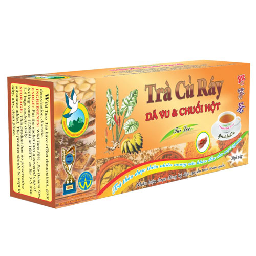Trà củ ráy dã vu & chuối hột - hỗ trợ điều trị bệnh gout, đau nhức xương khớp