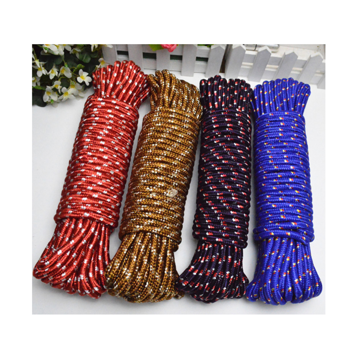 Cuộn Dây Dù Tròn Nhiều Màu Dài 10 Mét Bền Chắc