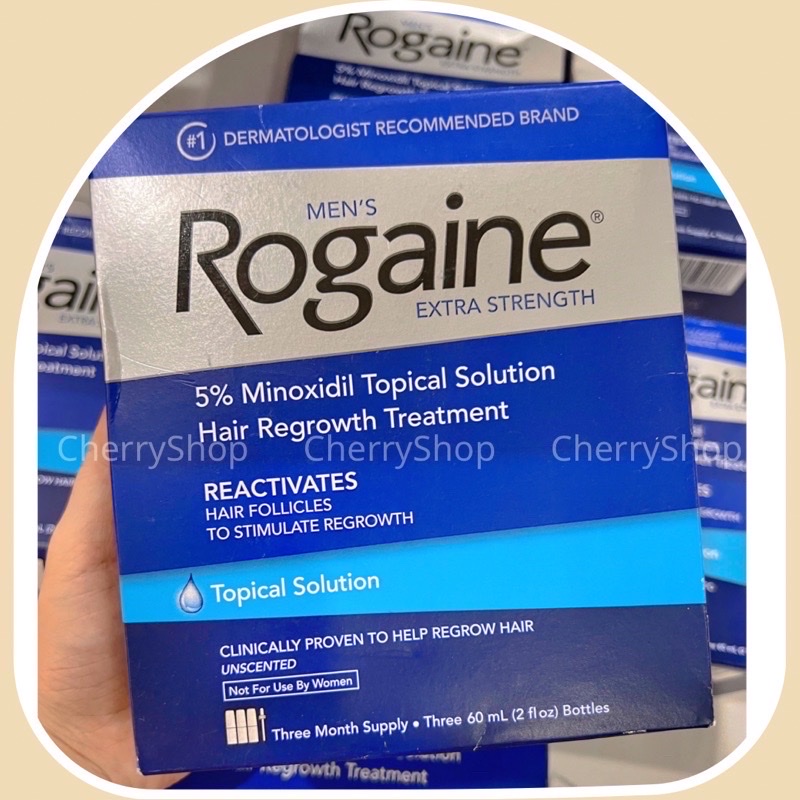 [HCM]Tinh chất mọc tóc cho nam Men's Rogaine 5% Minoxidil Solution 3x60ml (dạng dung dịch)