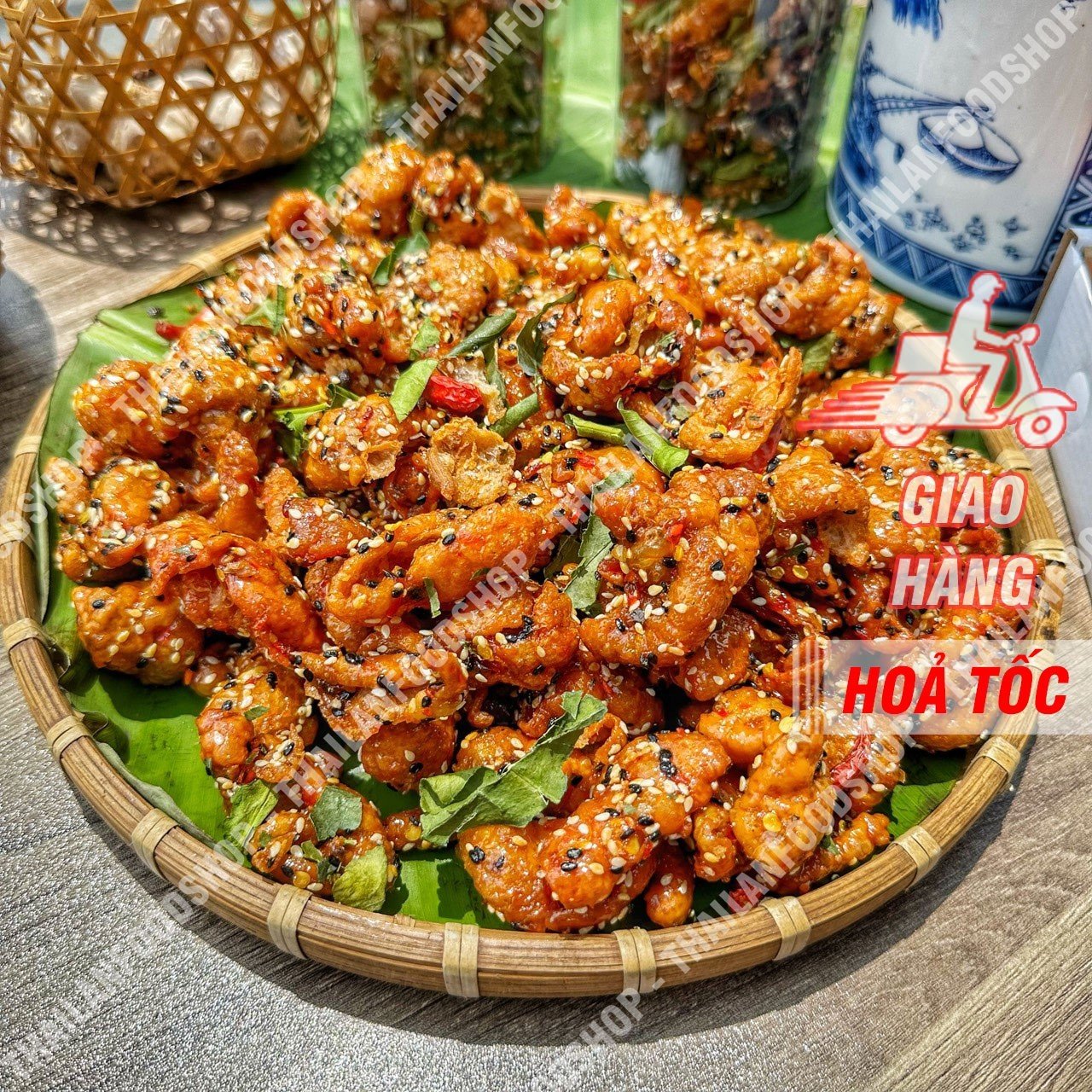 Da Gà Sấy Giòn Sốt Chanh Dây Lon 250Gram