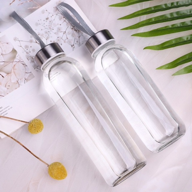 Bình Đựng Nước Thủy Tinh Dung Tích 500ml