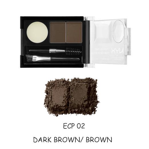 NYX Eyebrow Cake Powder Genuine Waterproof Sweat-proof Natural Long-lasting Non-Decolorizing Two-color Eyebrow Powder for Women