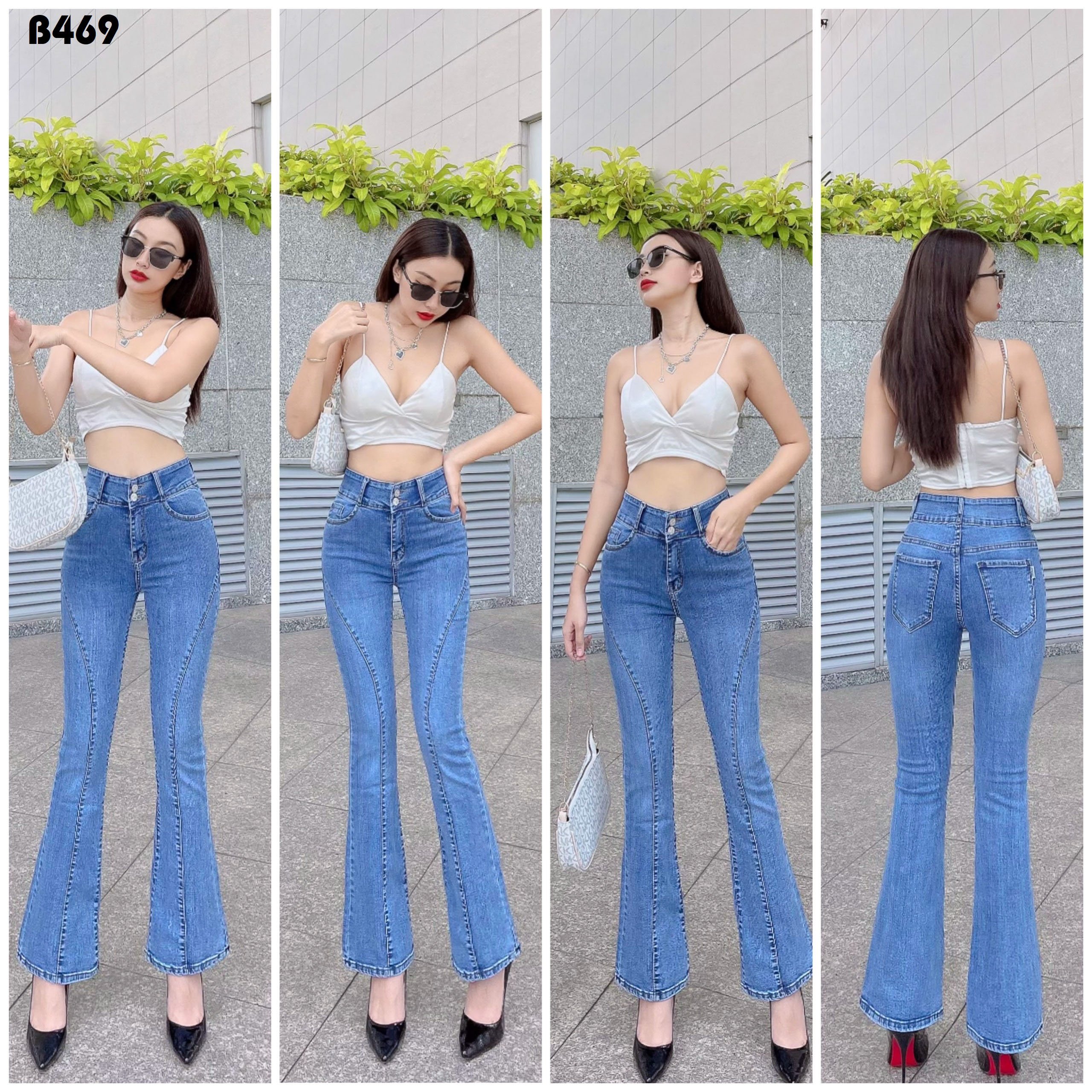 Quần jeans nữ rách gối hàng  shop cao cấp