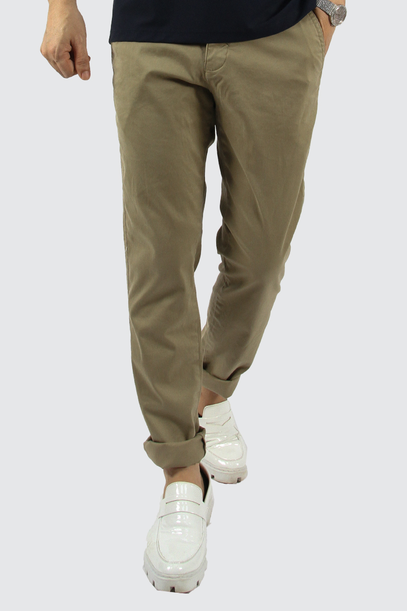 Quần dài khaki nam 0Ply Regular fit nâu sáng 2300870