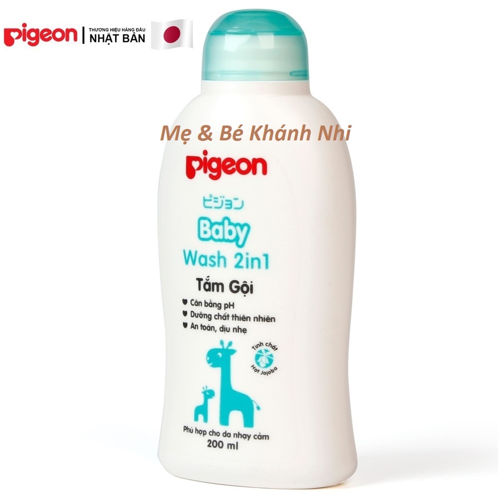 SỮA TẮM GỘI PIGEON TOÀN THÂN CHO BÉ - 200ML