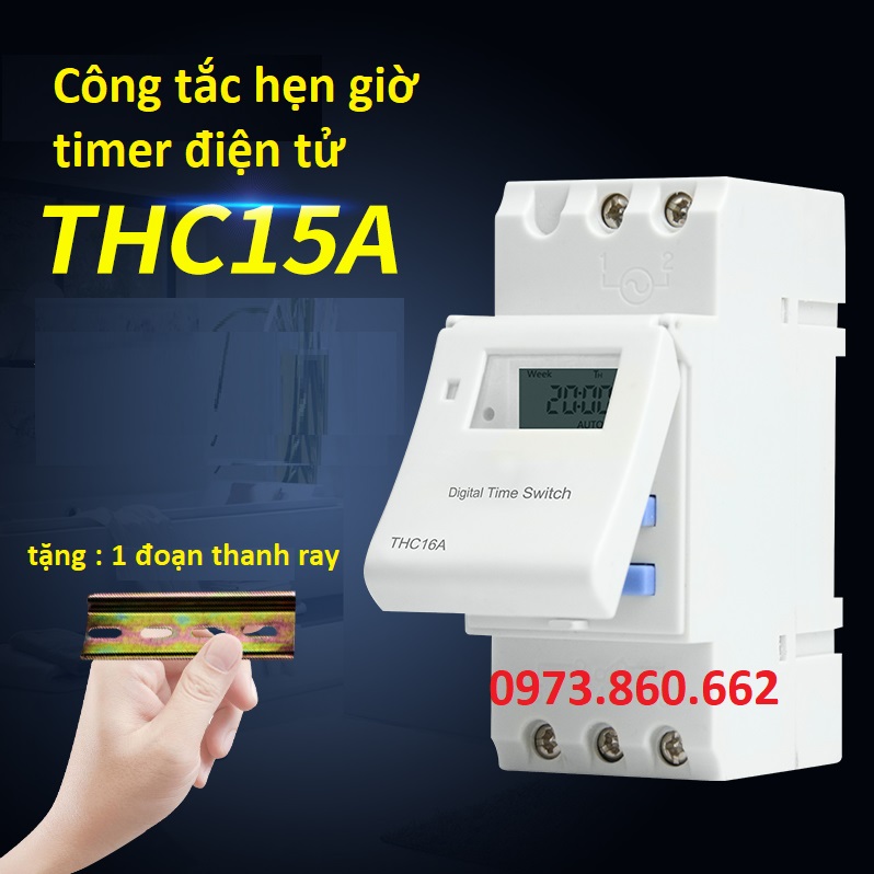 Công tắc hẹn giờ thời gian AHC15A 220V - Timer tuần