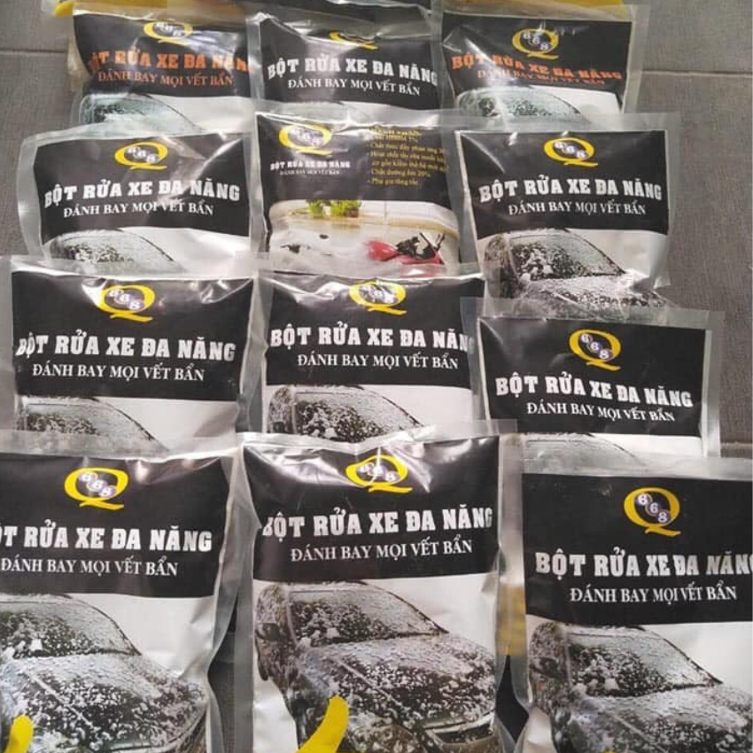 [1 bao 20 gói loại mạnh] Bột rửa xe không chạm Q668 tay vàng