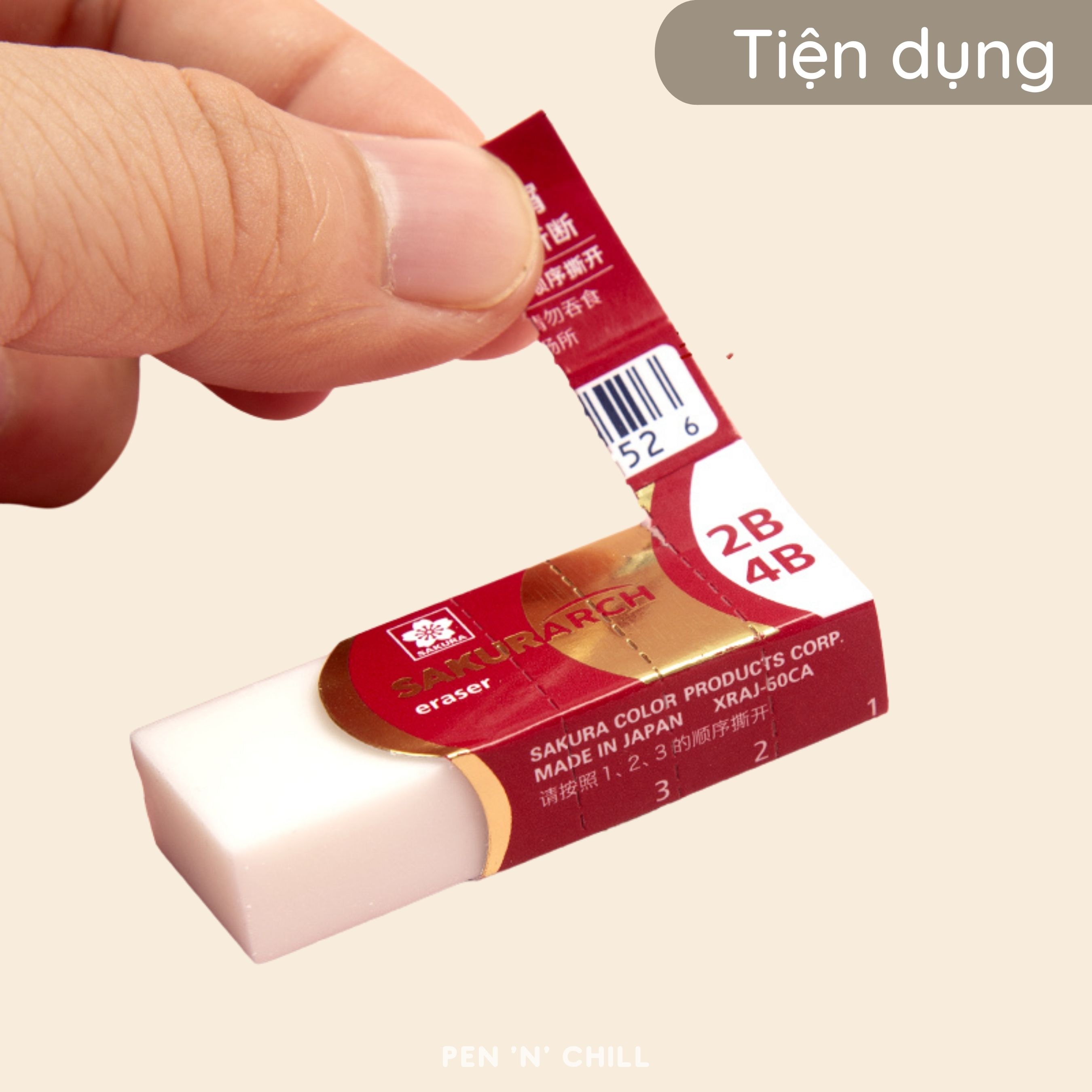 Gôm tẩy bút chì  2B 4B Sakurarch chất lượng cao