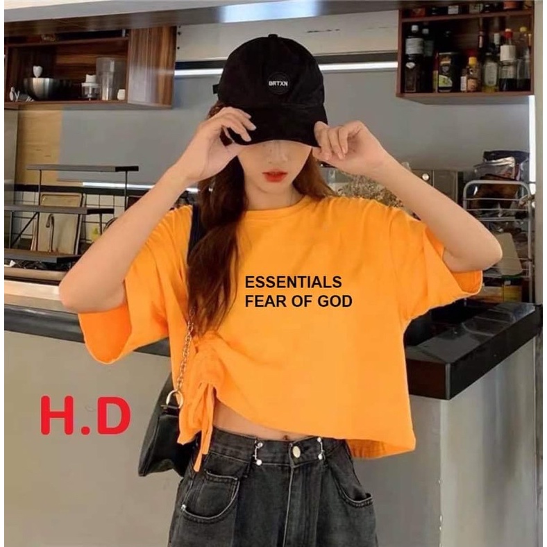 Áo croptop rút eo Essential HD6