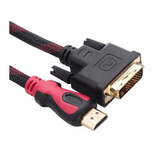 Cáp chuyển đổi tín hiệu HDMI ra DVI dài 1.5m - Đen Đỏ