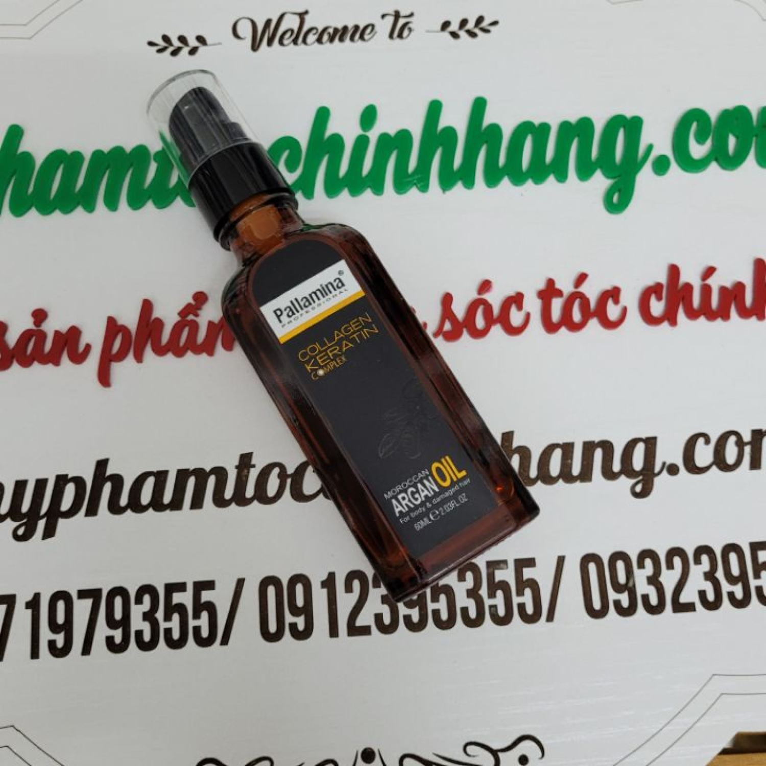 TINH DẦU DƯỠNG TÓC PALLAMINA COLLAGEN KERATIN 60ML