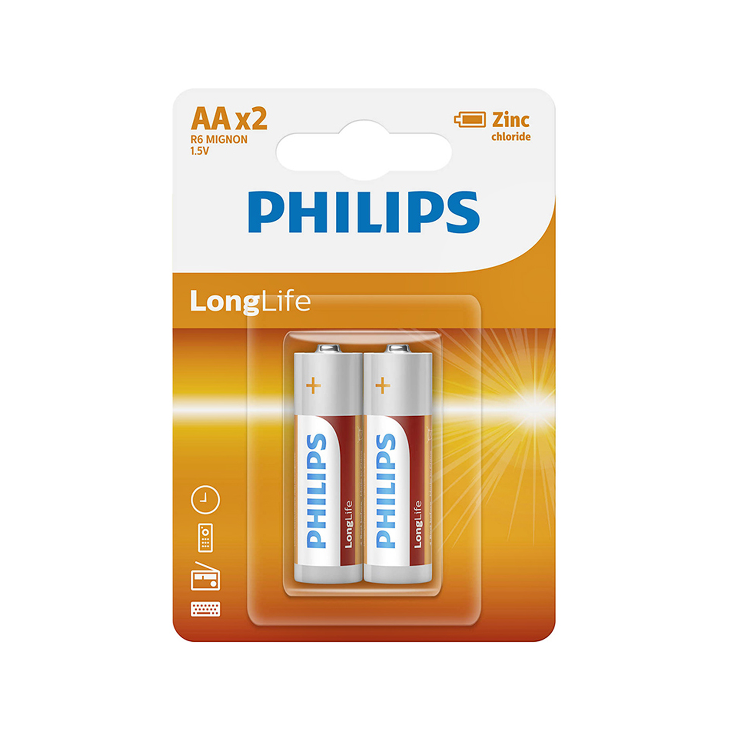 [HCM]Hộp 12 vỉ pin AA Philips R6L2B