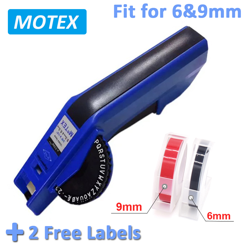 Motex e5500 máy dán nhãn thủ công thích hợp cho băng dập nổi 3d 9 /12mm có thể thay thế băng dính cidy 1540 dymo 1610 motex e101