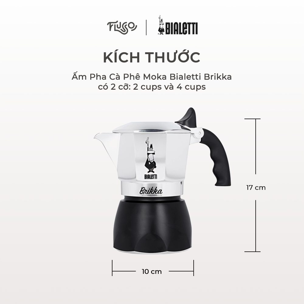 Ấm Bialetti Brikka Phiên Bản 2020 - Ấm pha cà phê espresso