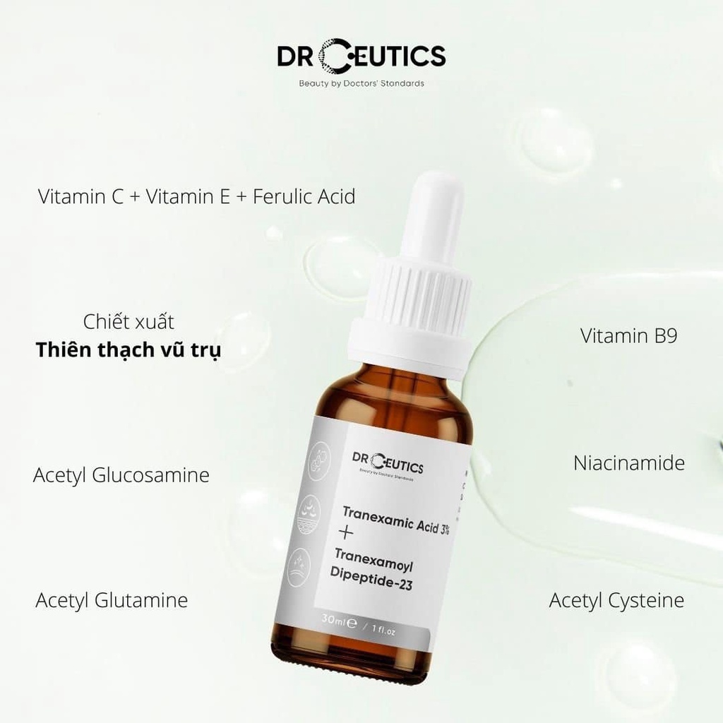 [DrCeutics Tranexamic 3%] Tinh Chất Làm Mờ Nám Sáng Da 30g