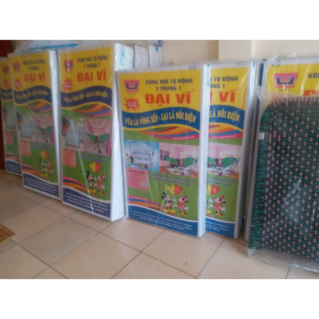 Nôi điện QUANG HƯNG tặng 2 dây coroa( sản phẩm gồm 1 võng và 1 nôi điện cho bé )