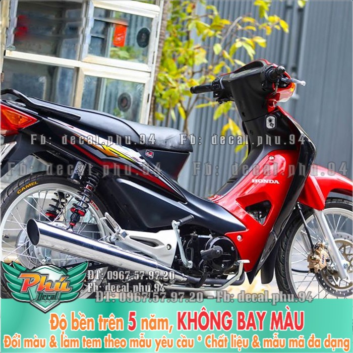 Tem rời Wave S đen đỏ (P) -mã 3