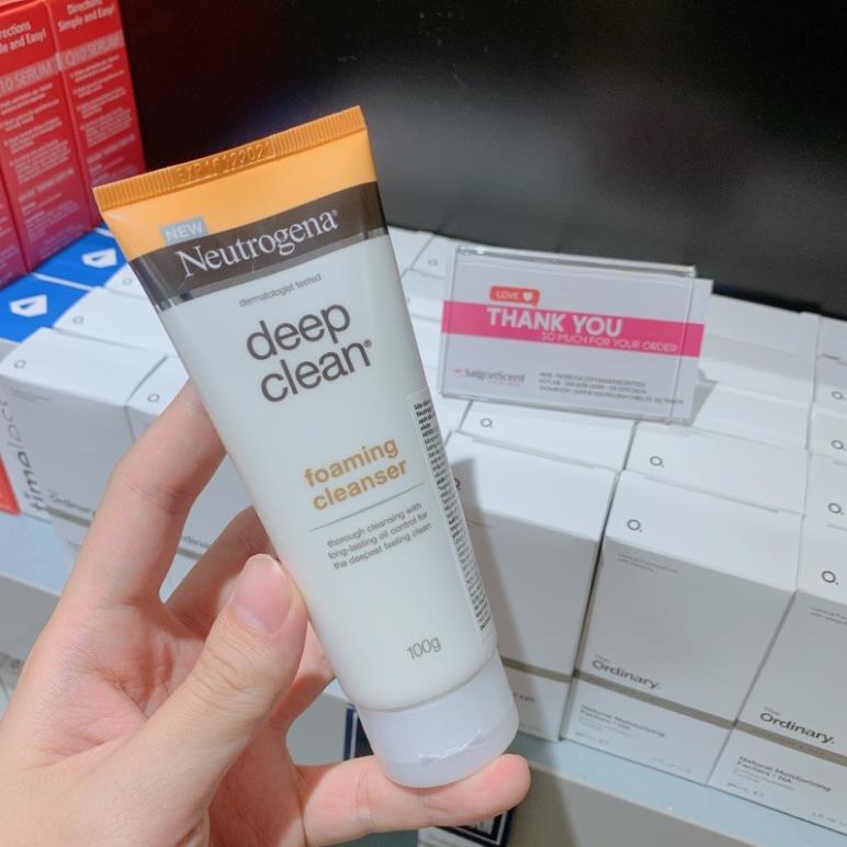 [THÁI LAN] Sữa rửa mặt Neutrogena Deep Clean Foaming Cleanser ( 100g )