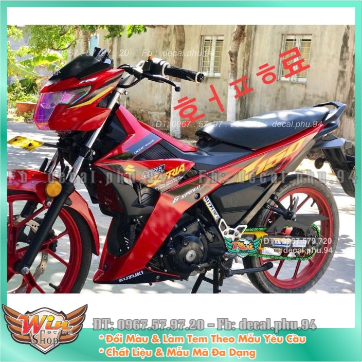 Tem rời Satria Đỏ candy (X)