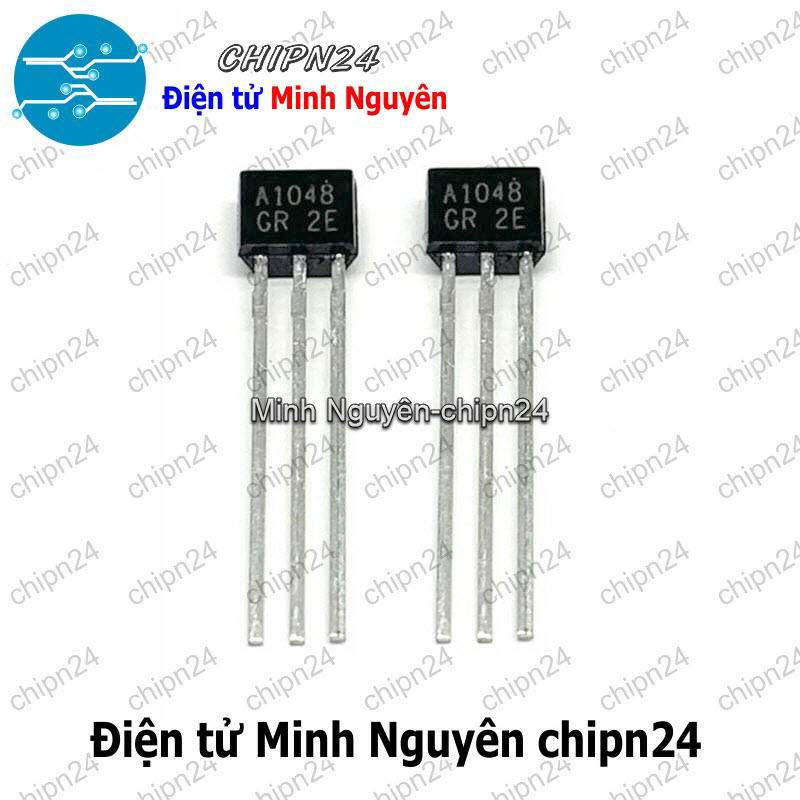 [3 con] (KT1) Transistor A1048 TO-92S PNP 150mA 50V (80MHz 200mW 2SA1048 1048) - HH006134