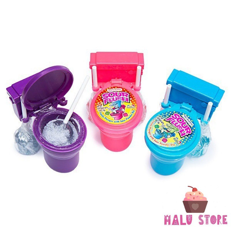 [HCM][SIÊU HOT] Kẹo Mút Bồn Cầu Sour Flush Mỹ 39g