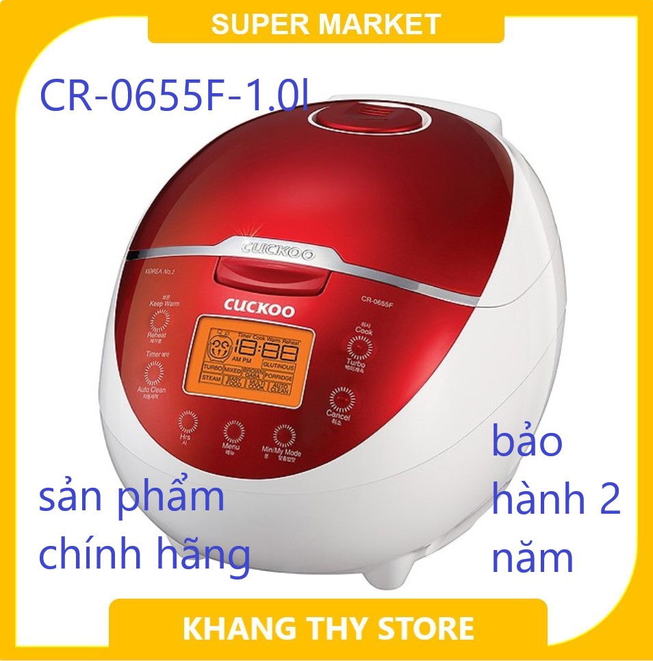 Nồi cơm điện cuckoo CR 0655F - 1l bảo hành 2 năm