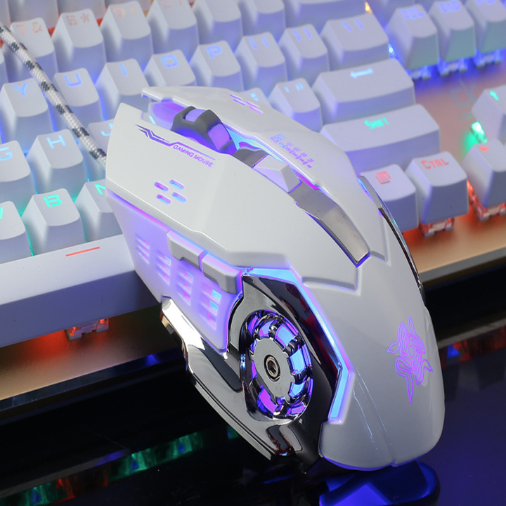 Chuột game thủ G502 Q5 Màu Đen cực bền thiết kế độc lạ có LED nhiều màu