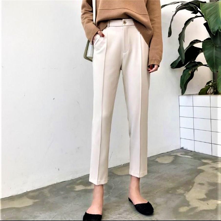 QUẦN ÂU NỮ VẢI TUYẾT LOẠI ĐẸP TRẮNG , QUẦN TÂY NỮ , QUẦN VẢI NỮ LOẠI ĐẸP , QUẦN NỮ