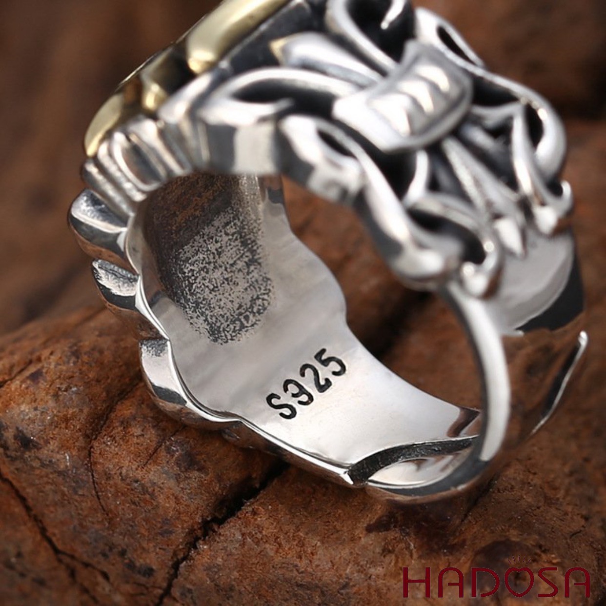 [HCM] (Hadosa) (Ảnh thật) (Freeship) Nhẫn bạc Nam bạc Thái chorm heart