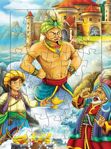 Tranh xếp hình 108 mảnh và 30 mảnh - THẦN ĐÈN