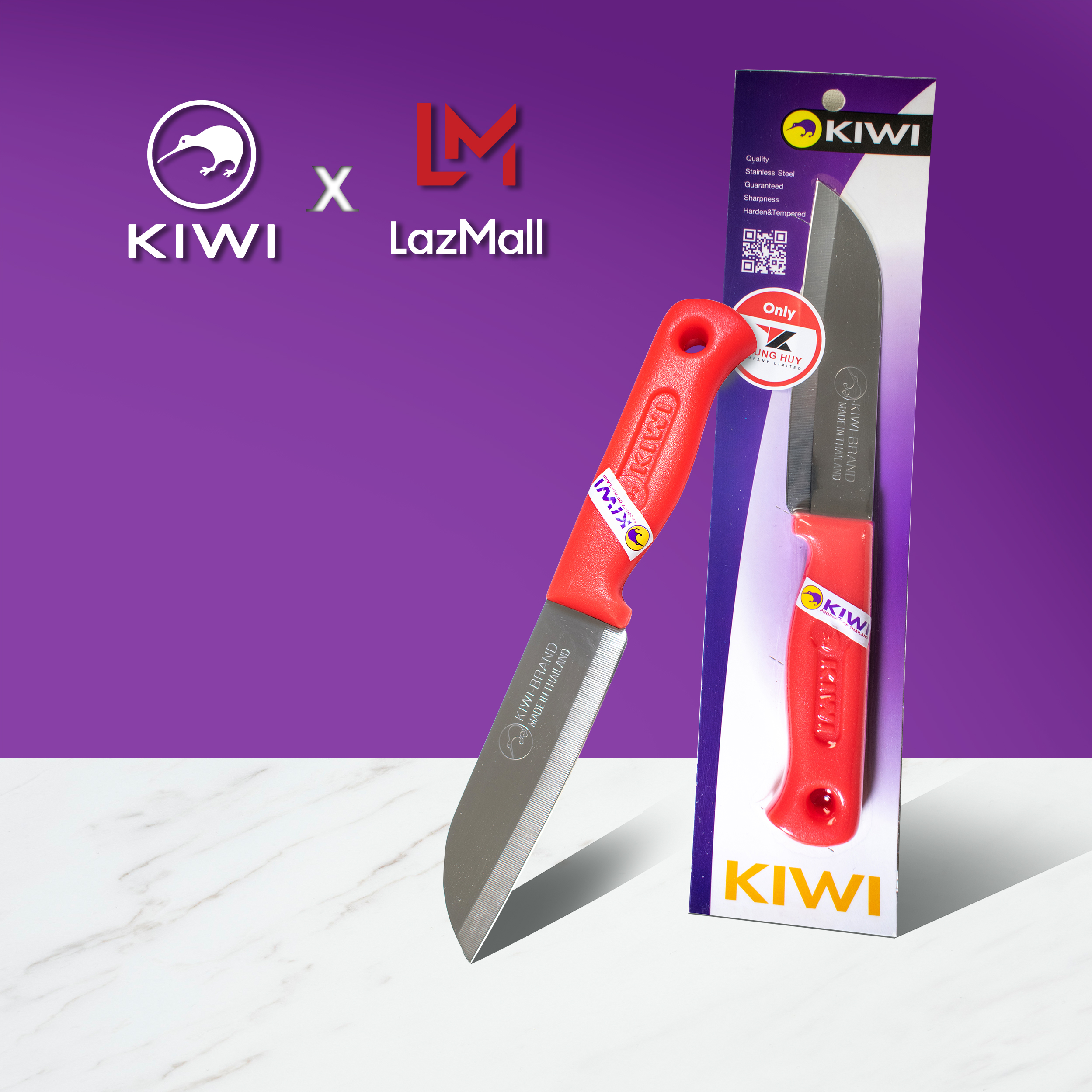 Dao nhà bếp Java 5" cán nhựa nhỏ Kiwi Thai Lan - R475