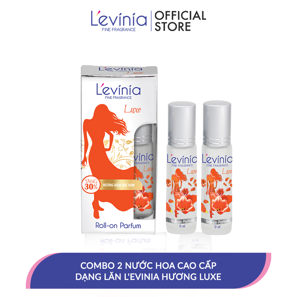 Combo 2 Nước Hoa Cao Cấp Dạng Lăn L'evinia Hương Luxe 9ml