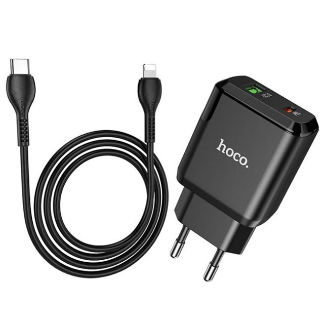 Bộ combo Củ PD20W QC3.0 + Cáp Type C to Lightning HOCO N5