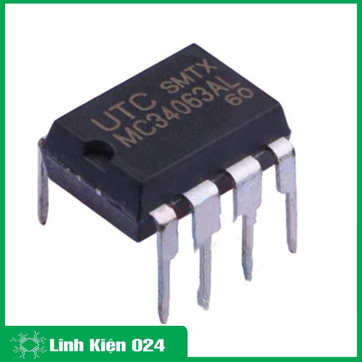 IC nguồn MC34063 DIP8 36V 1.5A chuyển đổi điện áp DC – DC