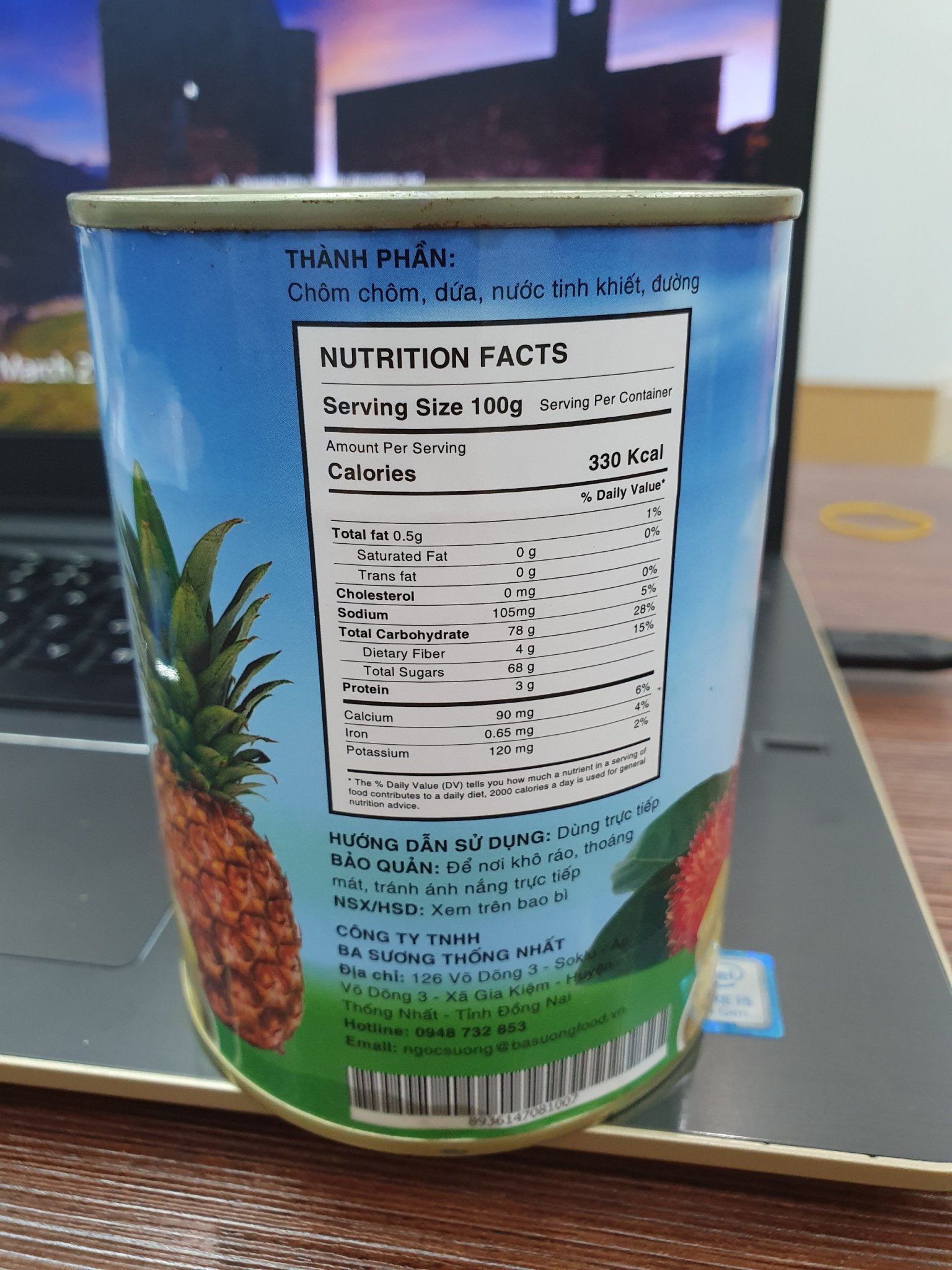 Chôm Chôm Nhân Dứa Cô Ba Sương - 500gr