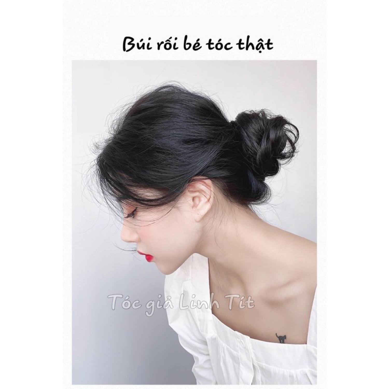 Tóc Giả Búi rối nhỏ gọn mini