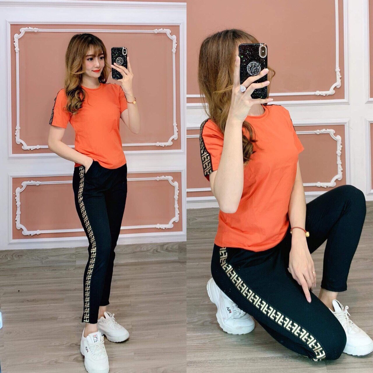 Set bộ đồ mặc nhà dài cực hot